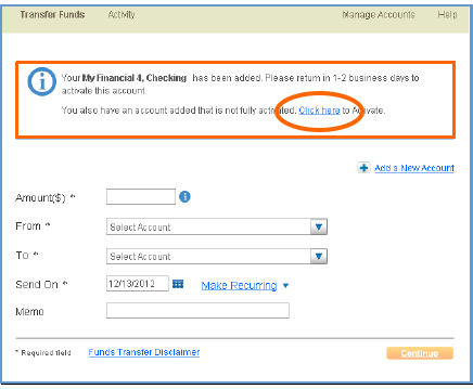 Bank to discount bank transfer