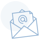 Icon illustration of a paper envelope